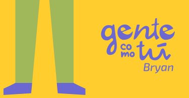 Portada de Gente como tú: Bryan. Ilustración: Evelyn Batista.