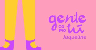 Portada de Gente como tú: Jacqueline. Ilustración: Evelyn Batista.