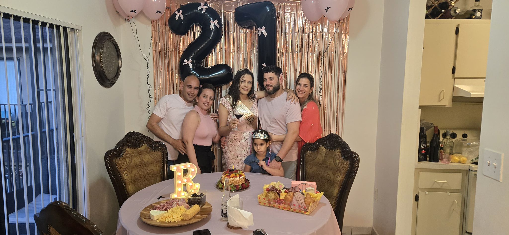 Randy y Roxana con su familia