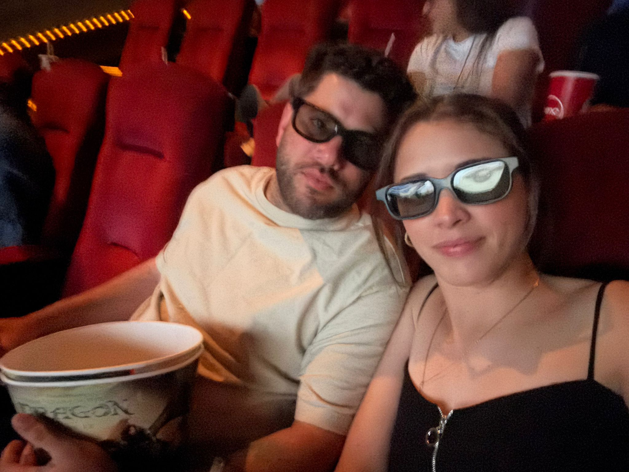 Randy y Roxana en el cine