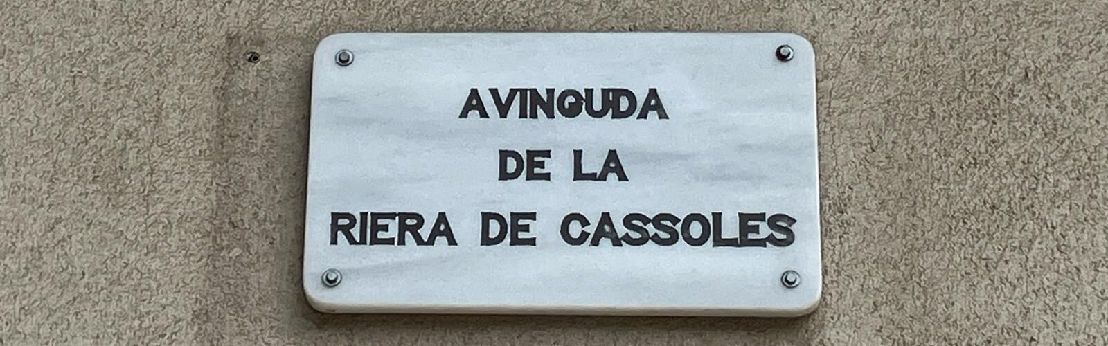 señal de calle en Barcelona