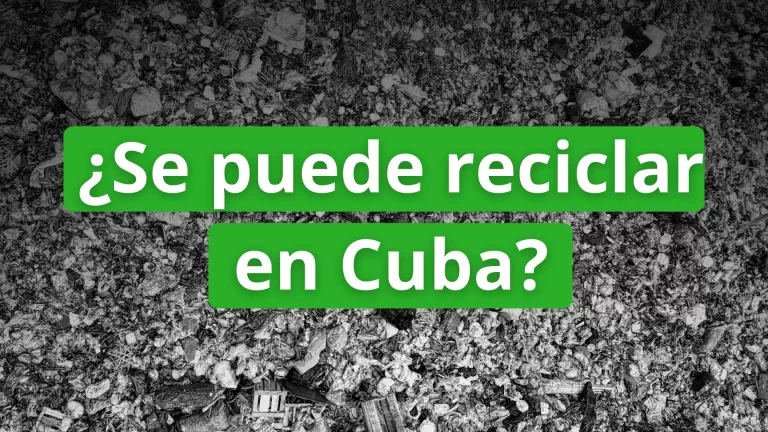 Se puede reciclar en cuba